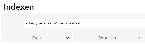 Wilhelminastraat screenshot index